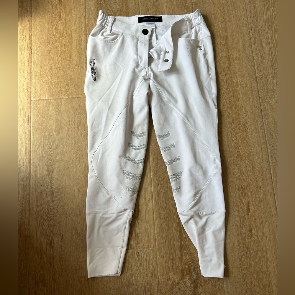 White Aztec Diamond Breeches
